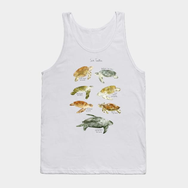 Sea Turtles Tank Top by Amy Hamilton